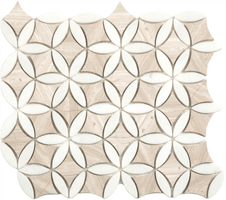 Wooden White + Paper White Flora by Happy Floors