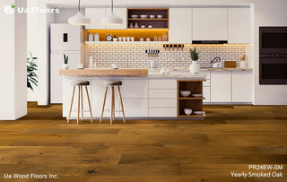 Yearly Smoked Oak Engineered Hardwood by UA Floors